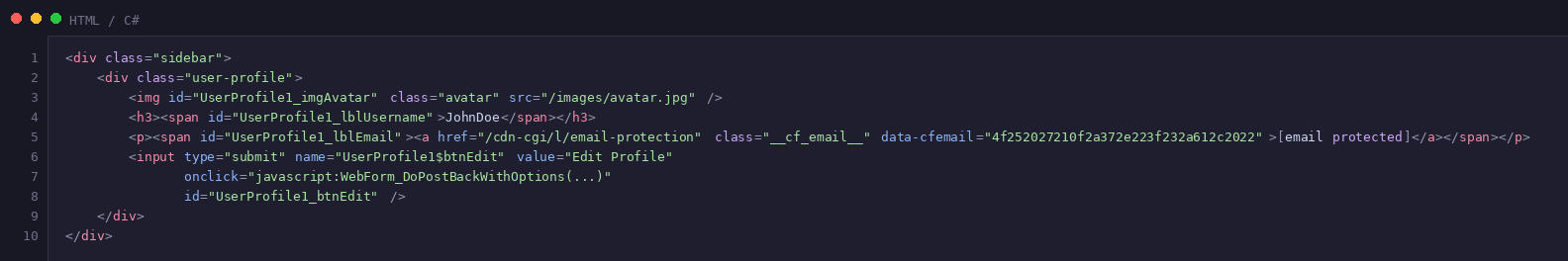 Code example 18